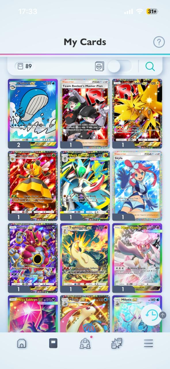 Level 60 | +14.000 cartas | Pika + Raichu Crown | 27 immersives | 45 shiny lv2