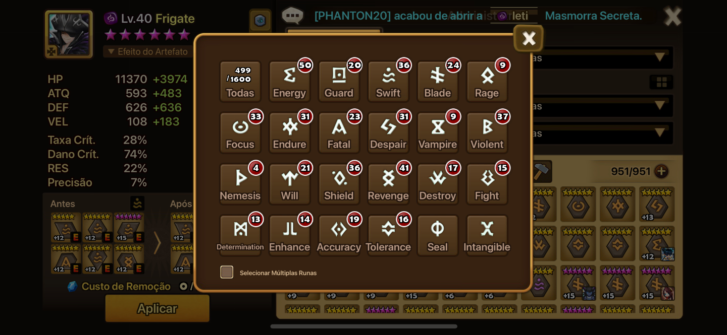 Conta summoners war com muitos mobs, excelentes nat 5 e rahul nat5ld.Aceito ofer