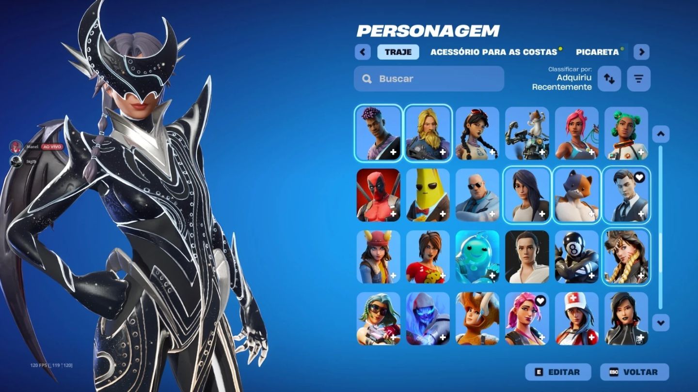 CONTA FORTNITE ANTIGA CAPÍTULO 1 / TEMPORADA 5