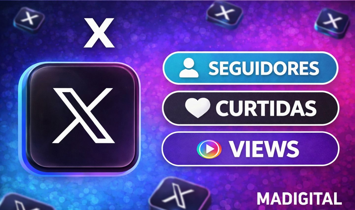 SEGUIDORES,CURTIDAS,VIEWS NO X (TWITTER) -MENOR PREÇO