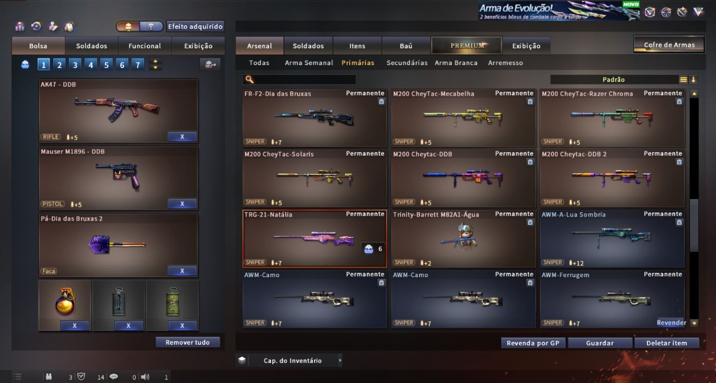 CONTA CROSSFIRE AL COM MUITOS MN RAROS!!!