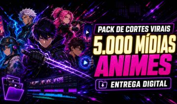 [5.000 MÍDIAS] PACK DE CORTES VIRAIS DE ANIMES | YOUTUBE, TIKTOK E REELS