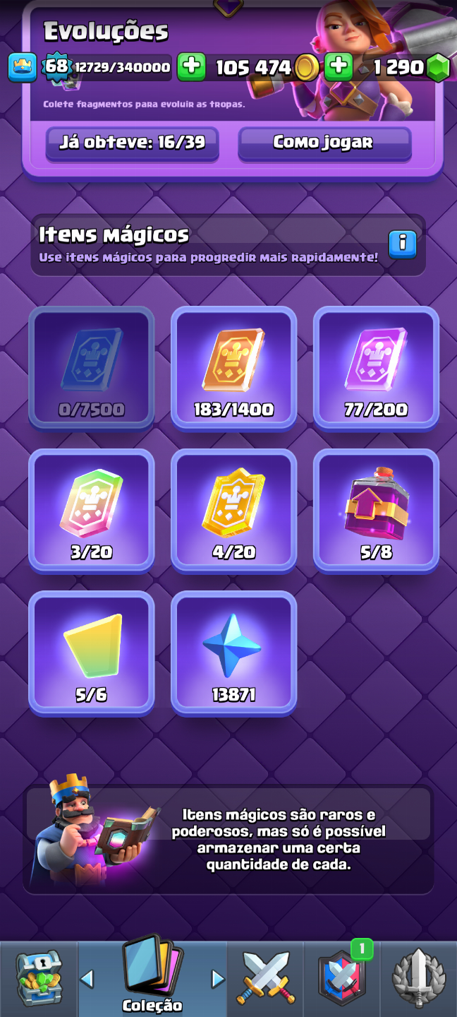 Conta de Clash royale para venda, muito top a conta e bem evoluída