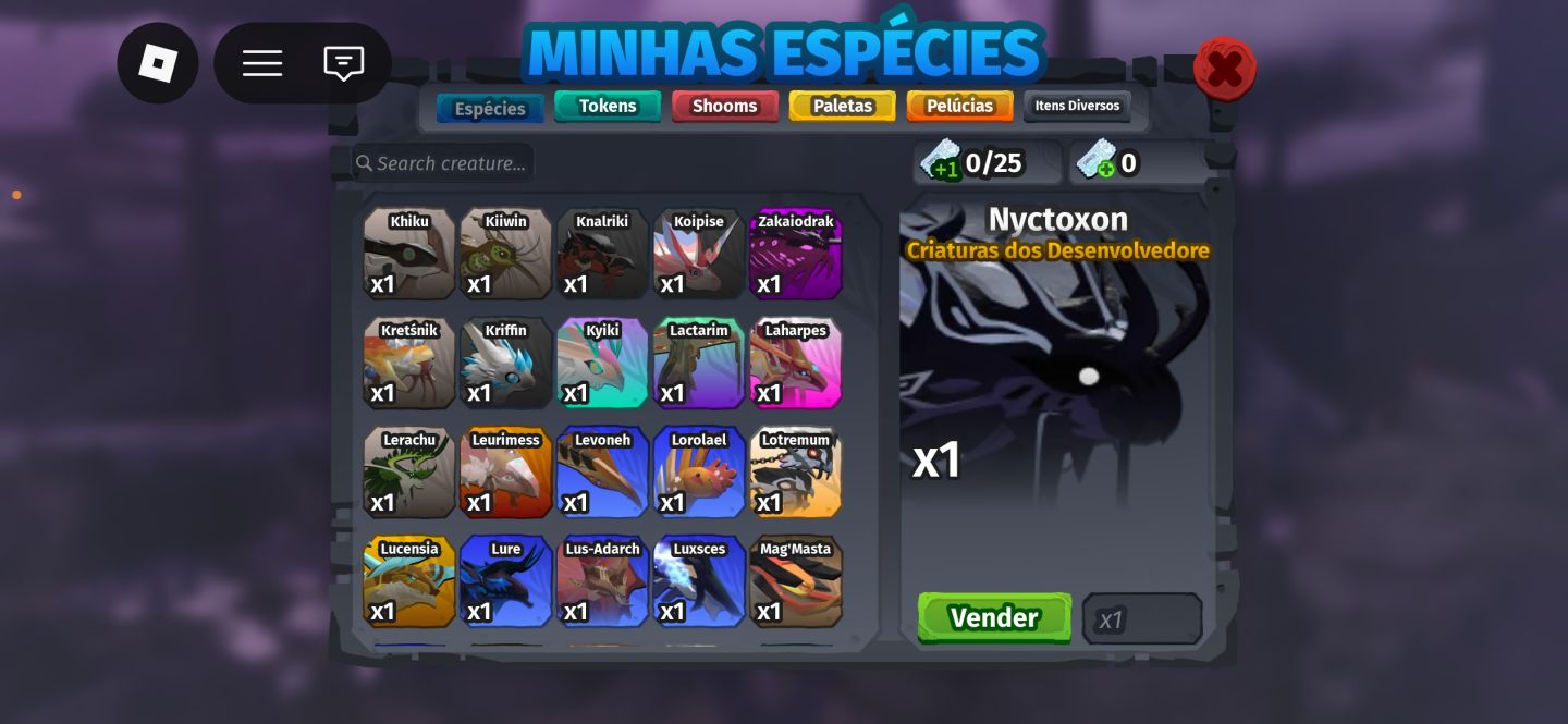 Varias criaturas do creatures of sonaria! Varias especies e custo beneficio