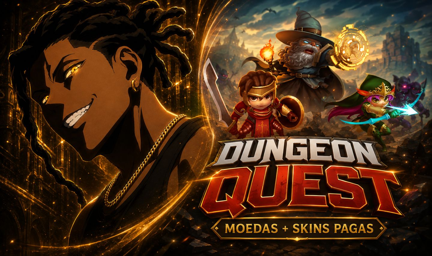 DUNGEON QUEST | MOEDAS E SKINS PAGAS | ANDROID E iOS
