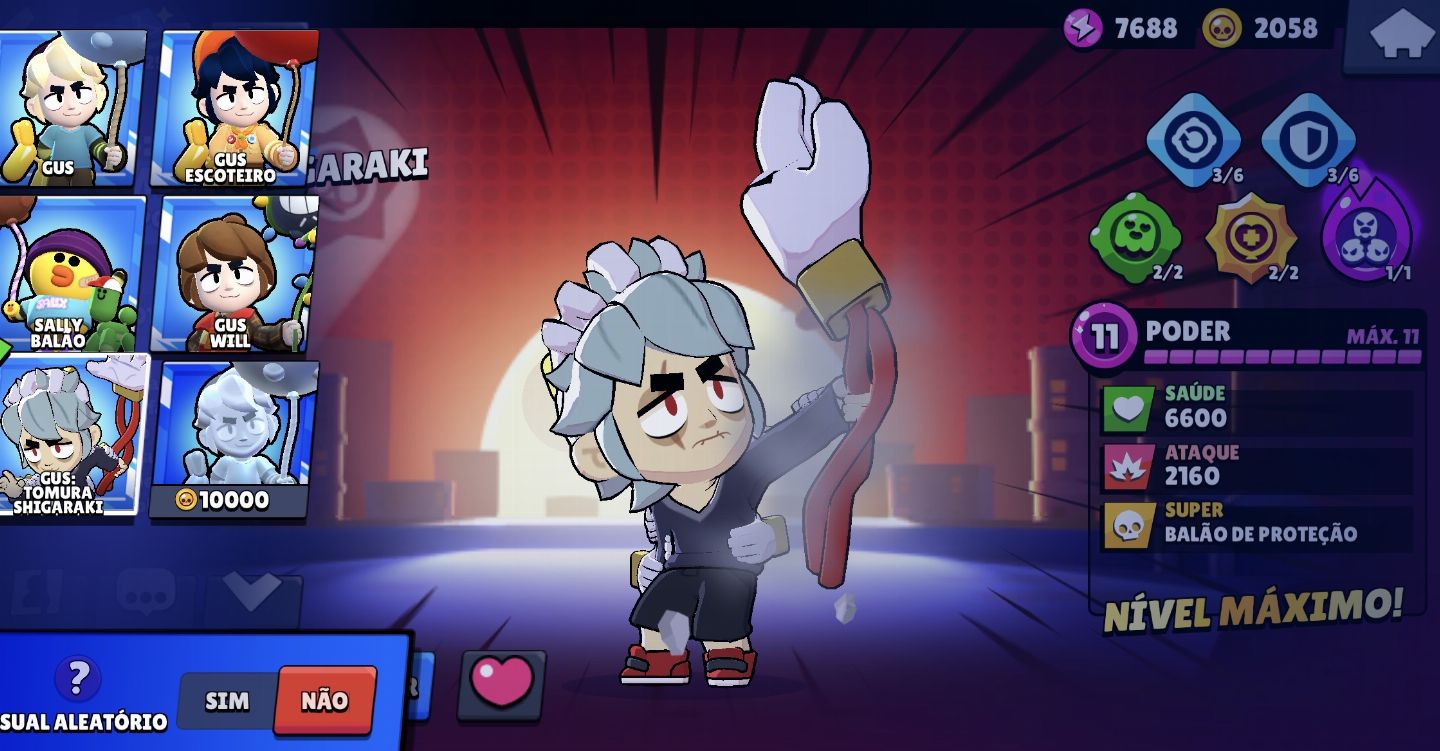 Acc Brawl stars 50+ skins raras e de collab, 18800 trophys, com skin rara Dustin