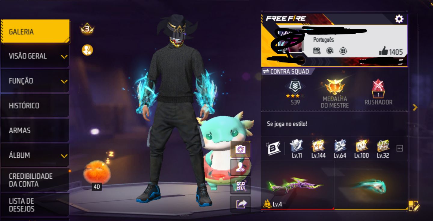 Conta Free Fire FULL ACESSO