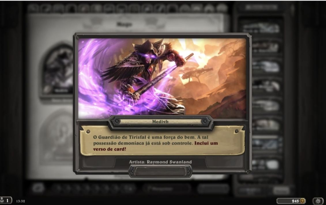 Conta de Hearthstone com muitas lendárias