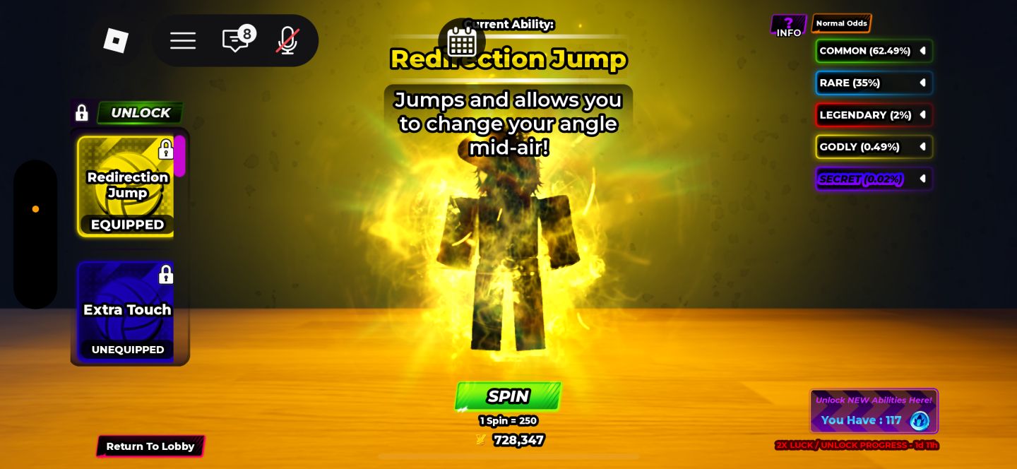 CONTA VOLLEYBALL 4.0 / VOLLEYBALL UNBOUND NIVEL 402 + LEGEND + ITENS GODLY