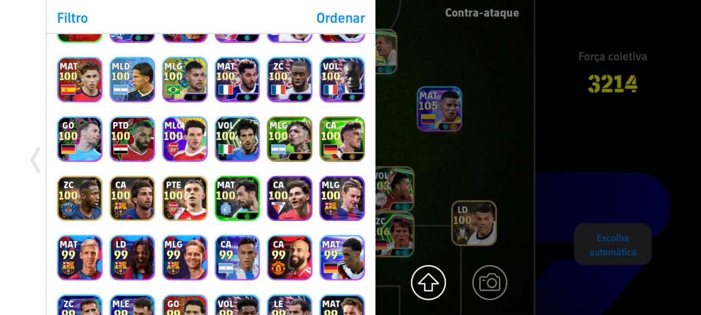 CONTA DE EFOOTBALL 3214 COM TIME ESPETACULAR POR UM ÓTIMO PREÇO