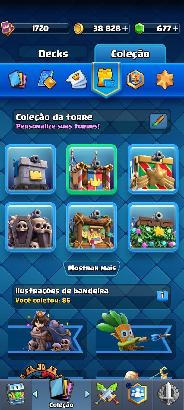 Conta de clash antiga e upada