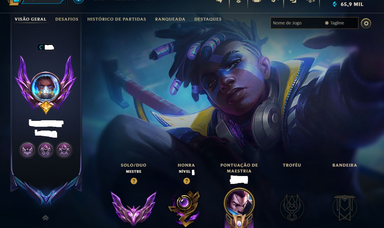 CONTA LOL MESTRE 200PDL+ / LV 101 / 119 SKINS / TODOS CHAMPS / FULL ACESSO DADOS
