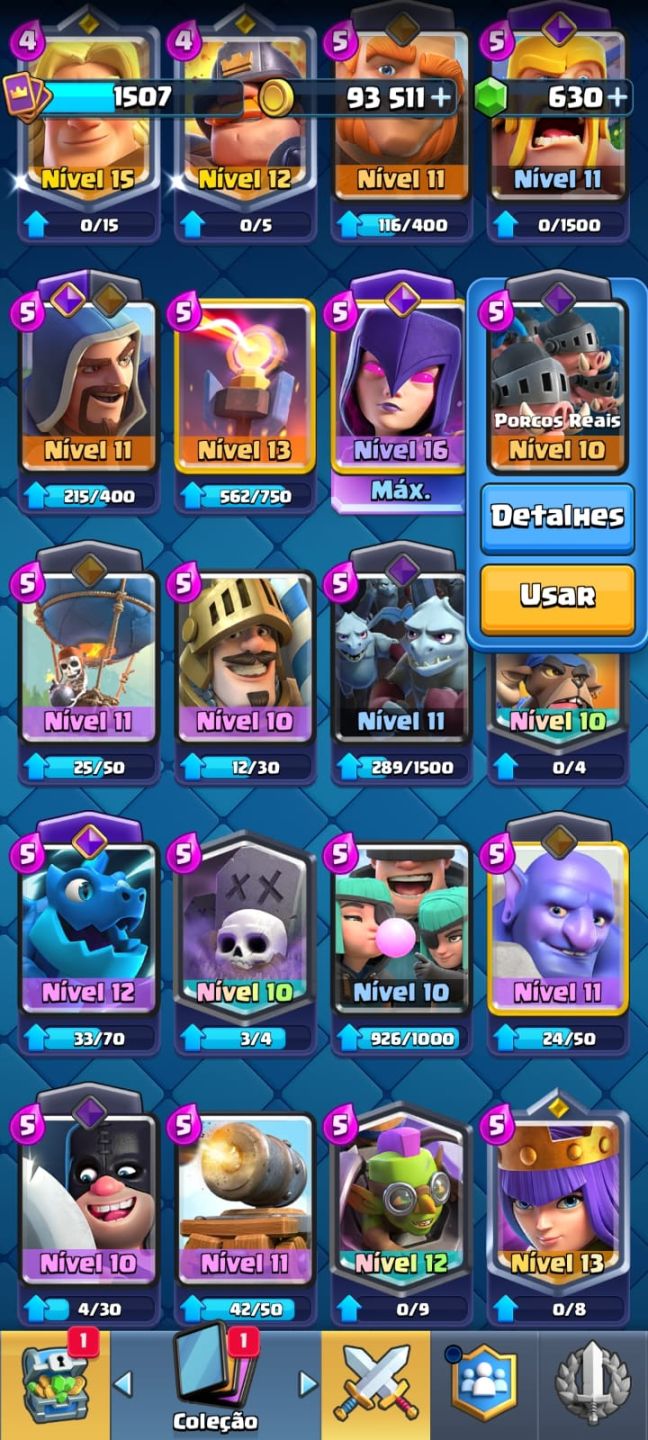 Conta de Clash Braba Nível 54 e 10k de troféus!!!