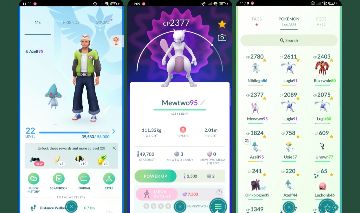 CONTA POKÉMON GO COM MEWTWO, LENDÁRIOS E 19 SHINYS D071