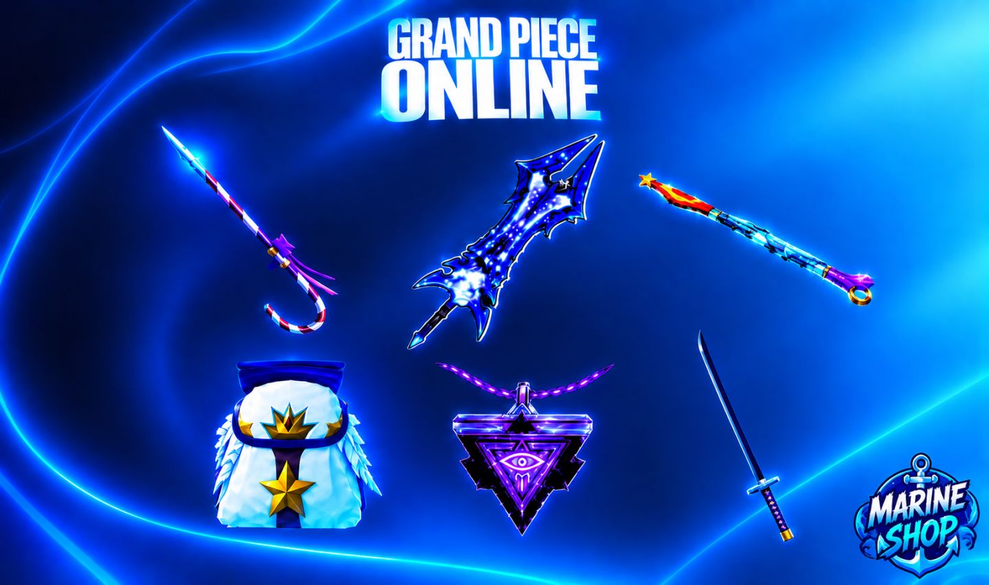 [MEGA PROMOÇÃO] GPO GRAND PIECE ONLINE FRUTAS ASES BAUS FITS ESPADAS E PBAG