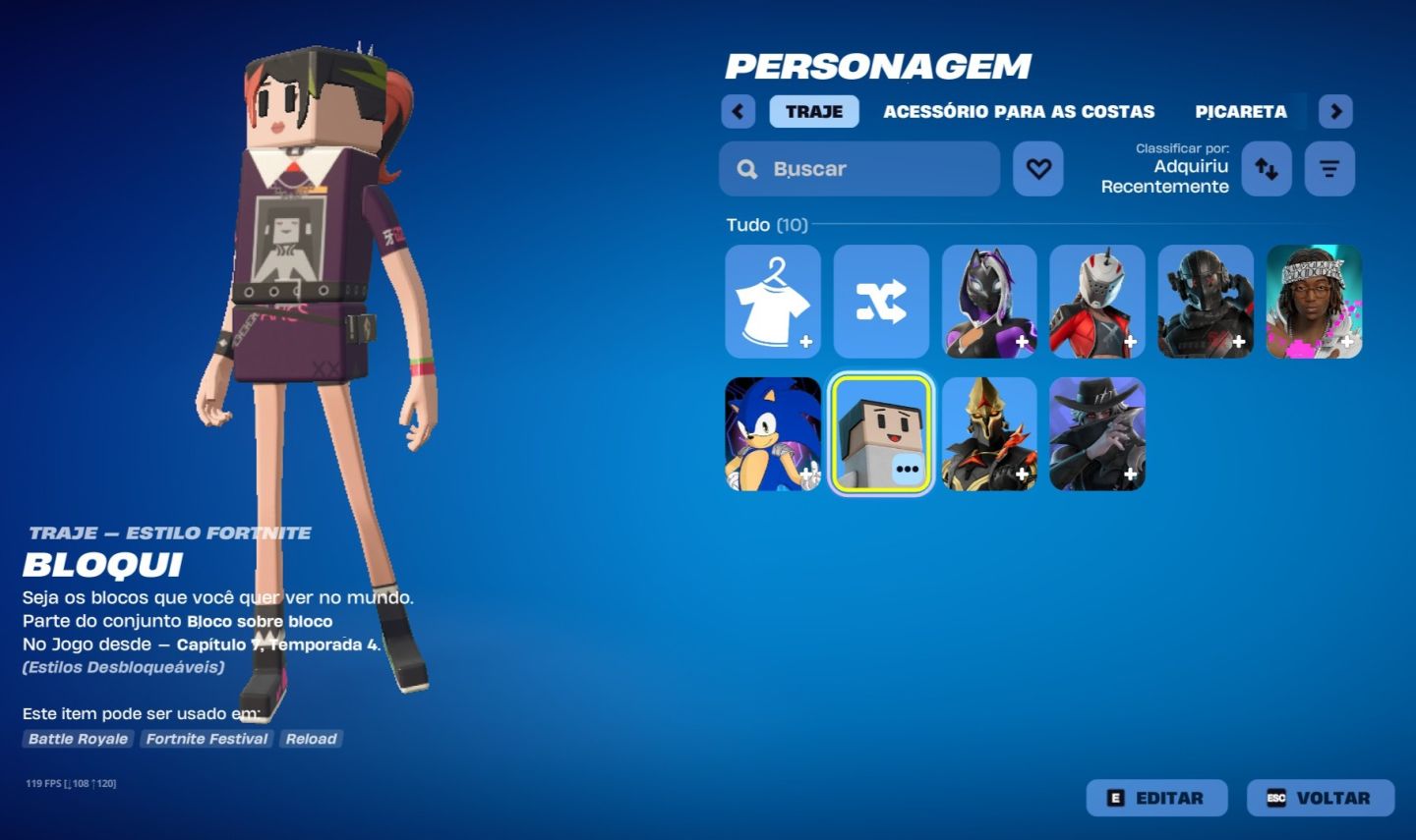 CONTA Fortnite com muitas skins + 1300 V-BUCKS