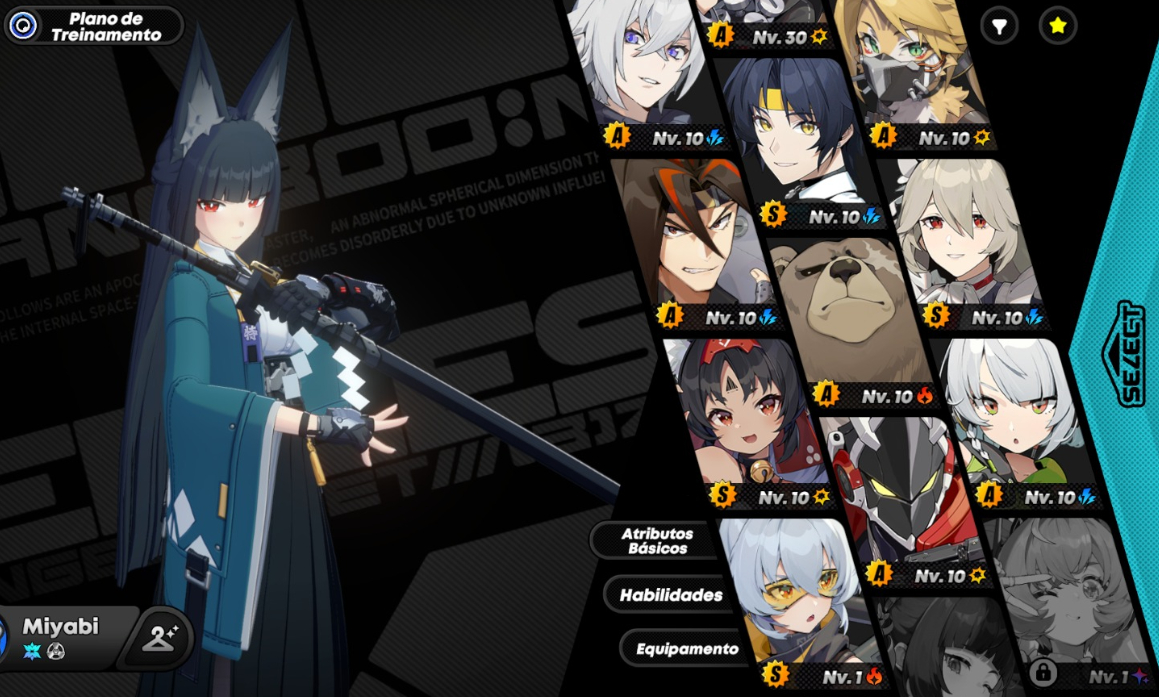 Conta 3 em 1, Genshin, Star Rail e ZZZ, as 3 endgame, muitos personagens e armas