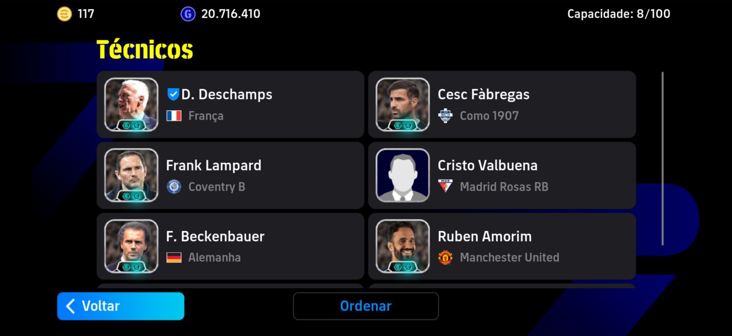 CONTA EFOOTBALL MOBILE 3328 de FORÇA - CARTAS BIG TIME, EPICOS, MELHORES DO JOGO