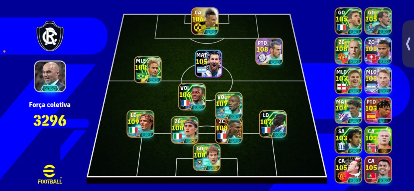 CONTA DE EFOOTBALL MOBILE GEMADA