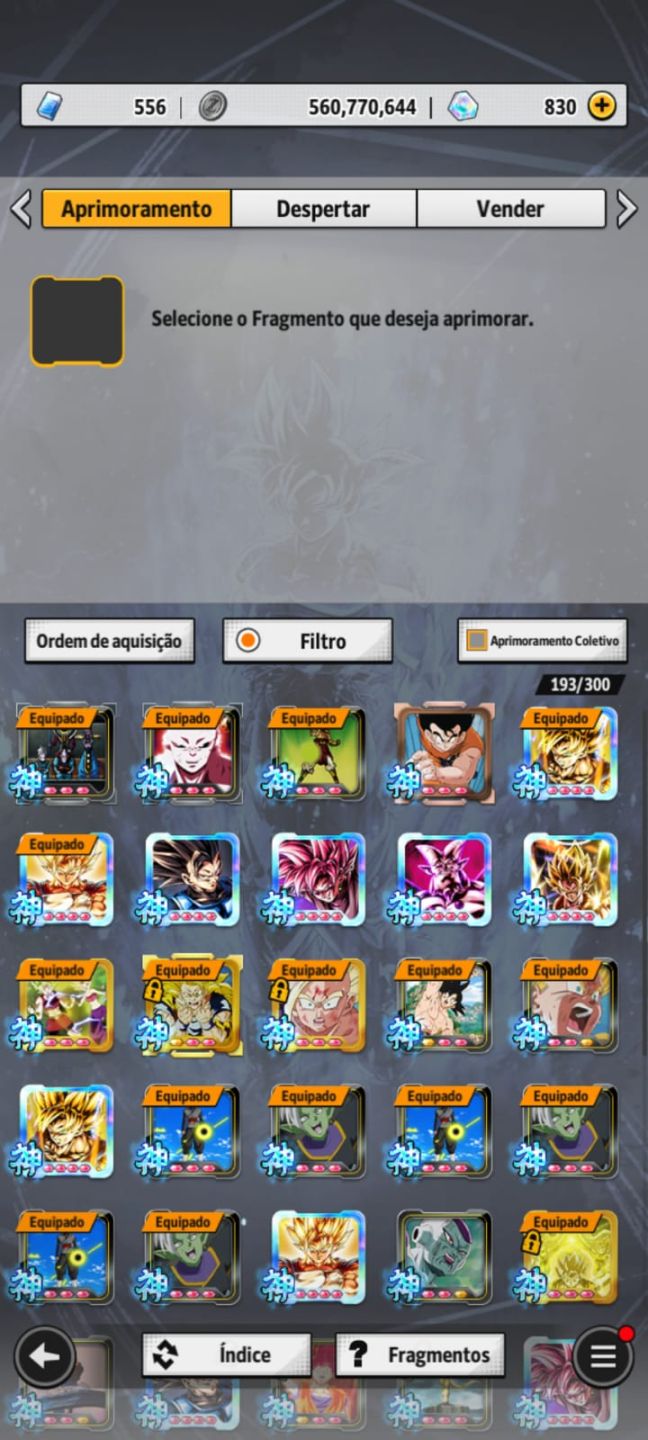 CONTA DE DRAGOMN BALL LEGENDS END GAME