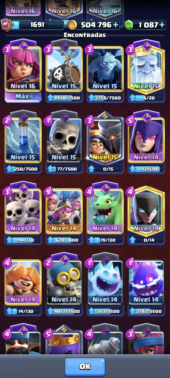 Conta brawl/Clash R. (Leia a descrição)