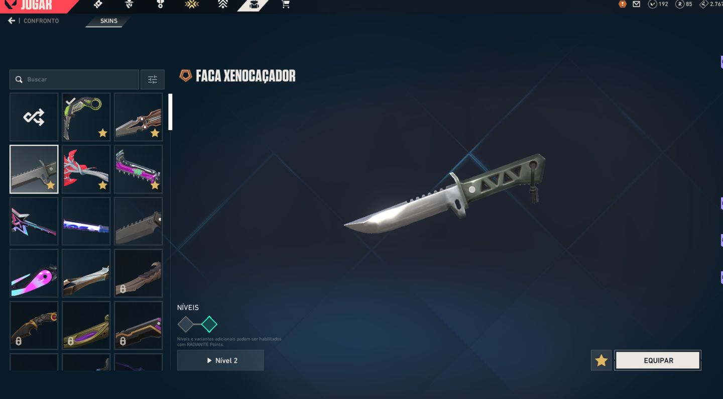 Conta Valorant ascendente 3 com 5 facas e varias outras skins de armas