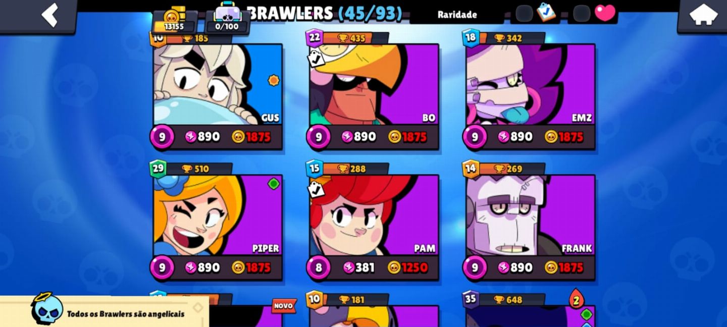 CONTA 2018 BRAWL STARS 13K +