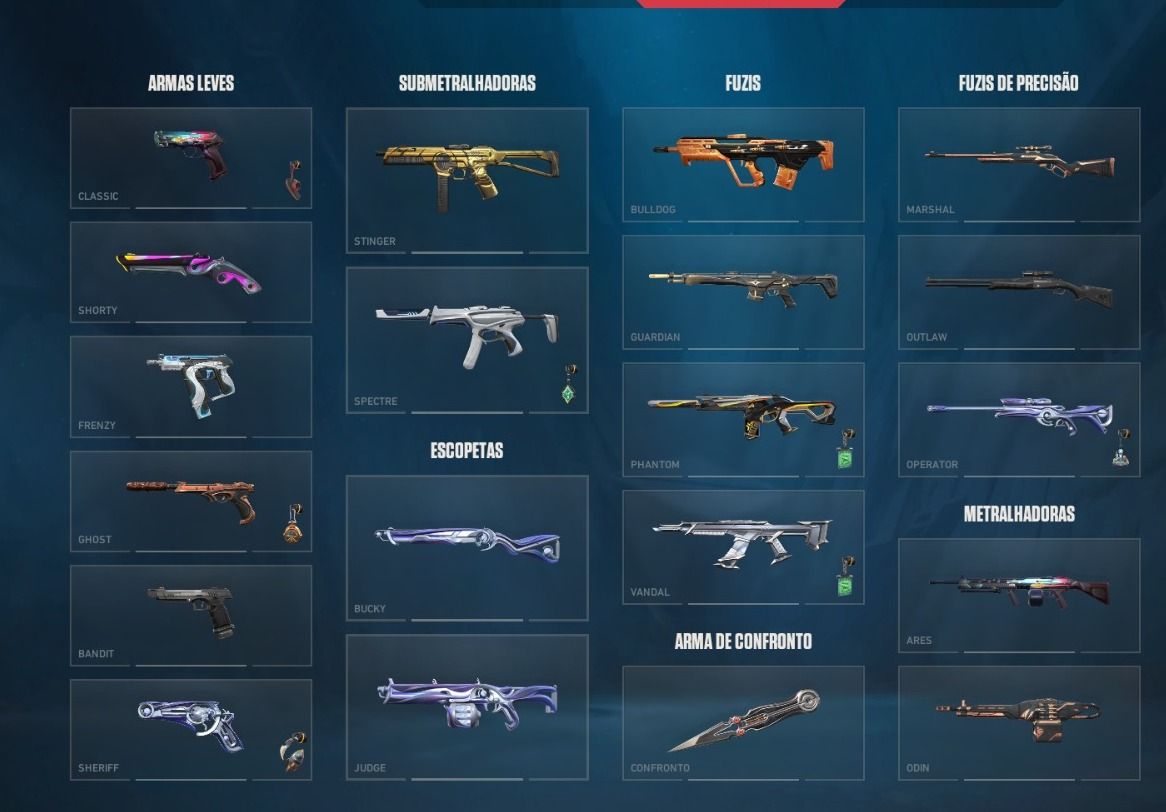 Conta valorant com varias skins inclusive skin rara champions