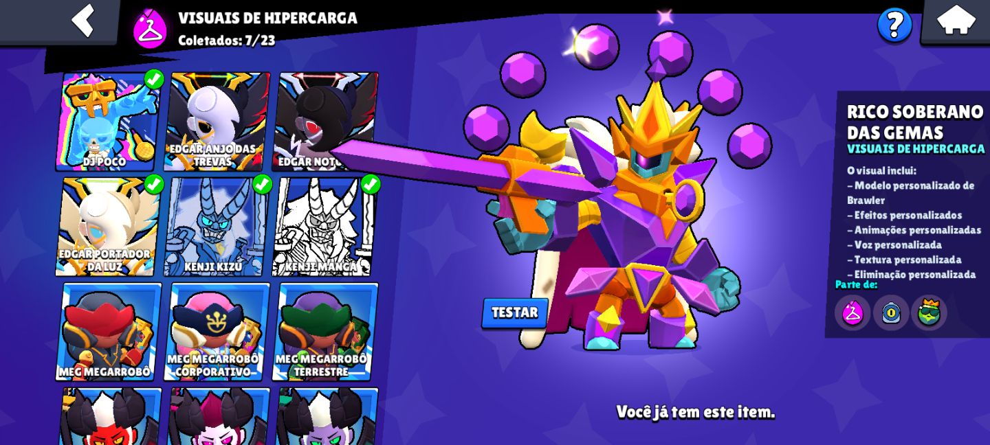 Conta de Brawl stars, com um pro pass plus!!!!!!!! SUPERCELL ID ALTERAVEL!!!!!!!