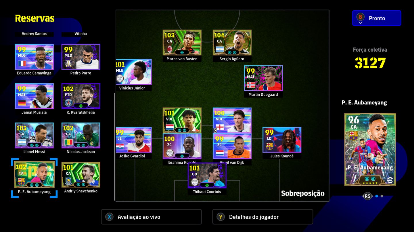 CONTA EFOOTBALL XBOX/PC FORÇA 3127 | AGÜERO , VAN BASTEN SHEVCHENKO ACESSO TOTAL