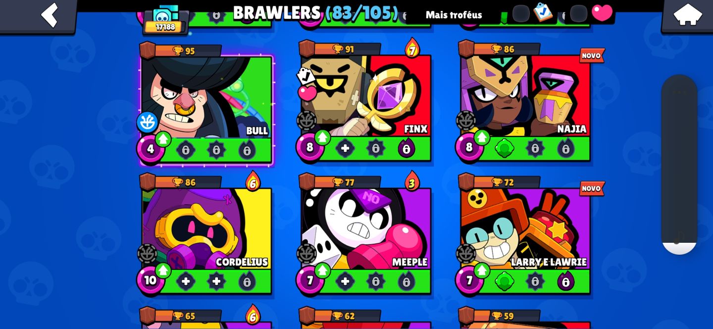 CONTA BRAWL STARS NO PREÇINHO ! (Tem muitas skins , moedas , prestígios e mais!)