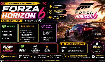 FORZA HORIZON 6/CRÉDITOS/CARROS/ROLETAS E MAIS NO MELHOR PREÇO!
