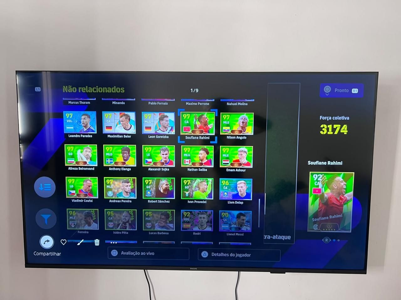 Conta Efootball ps4/ps5 com Philipe lham big time, Cafu, James Rodrigues e + 100