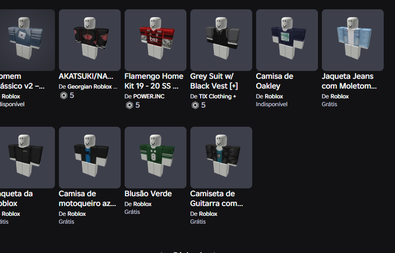 Conta de Roblox principal, cheia de skins e game pass Baratinha!