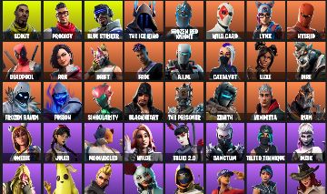 CONTA FORTNITE FA 98 SKINS | SCOUT | GHOUL TROOPER | PRODIGY | DEADPOOL