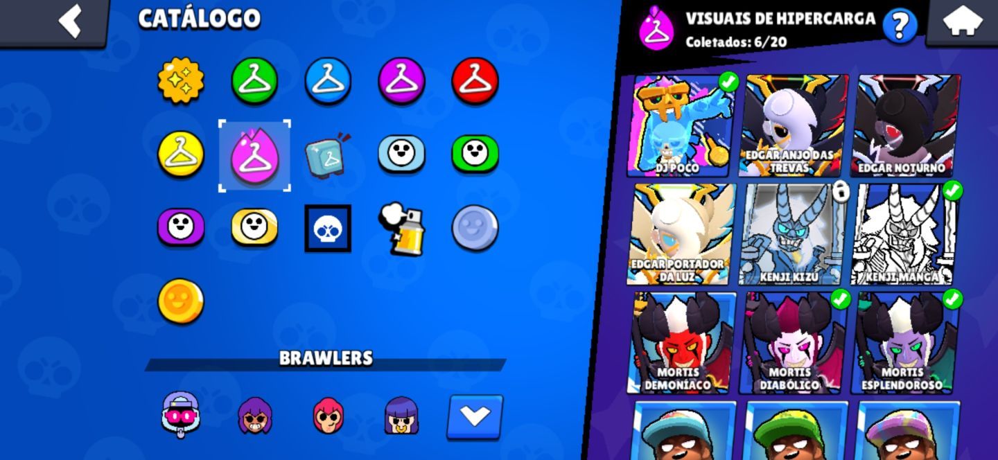 Conta Brawl, 24K troféus, diversas skin, 183 Gemas, 77 Brawlers + Brinde Secreto