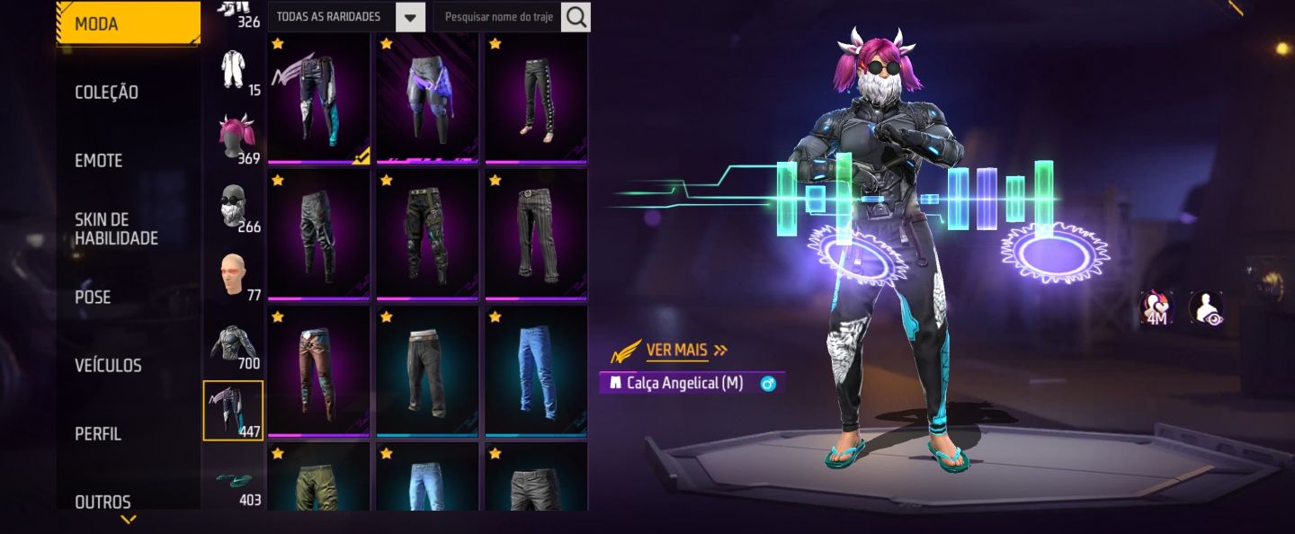 CONTA FREE FIRE QUARTO PASSE ,QUINTO PASSE,ANGELICAL E MUITO MAIS