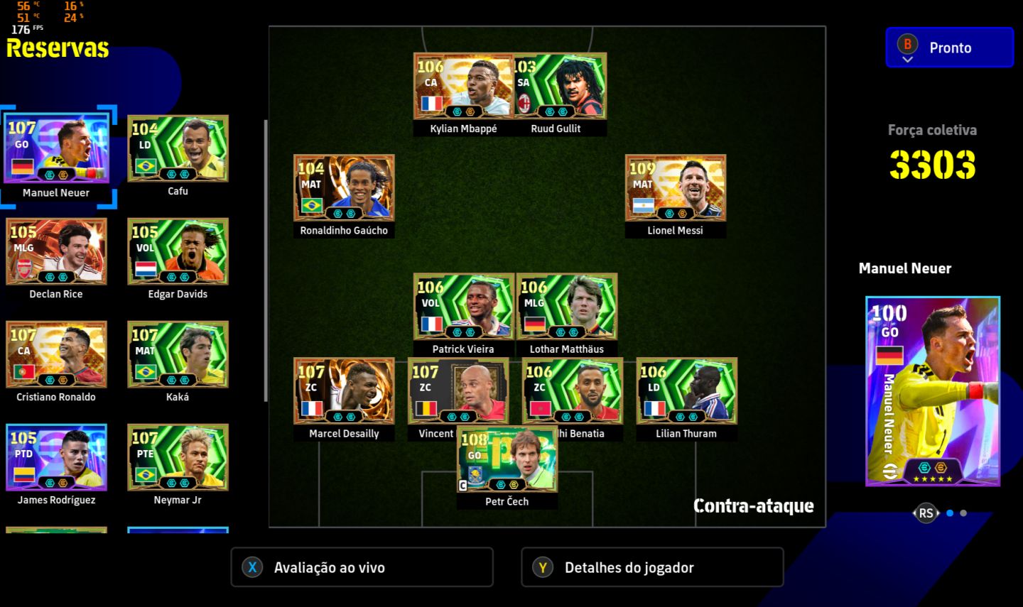 [CONTA META TOP] MESSI 109 + MBAPPÉ + GULLIT | eFootball XBOX E XBOX PC