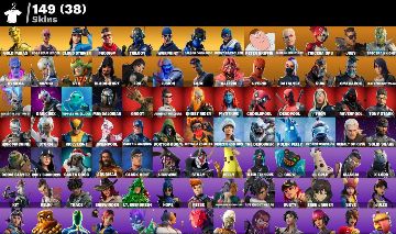 Conta fortnite Full acesso | 149 Skins + 126 Emotes + 147 Gliders