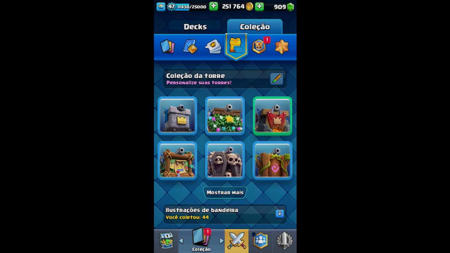 Conta de clash royale com 10k de trofeus muito boa e valor negociavel só vem!!!!