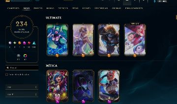 CONTA DE 2013 | 234 Skins + 307 Ícones + 261 Emotes [FULL ACESS]