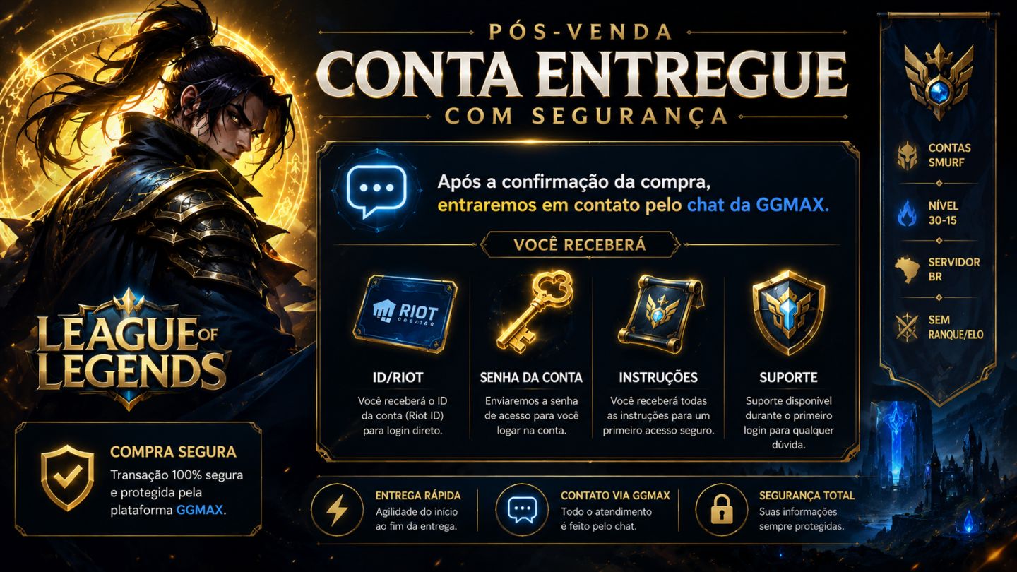(ESCOLHA SUA SKIN) Servidor BR Sem Ranque Contas Smurf