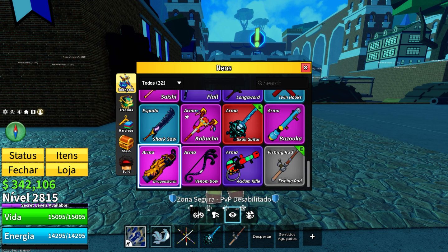CONTA DE BLOX FRUITS COM 4 V4 - SANGUINE - ICE PERM E MUITO MAIS!!