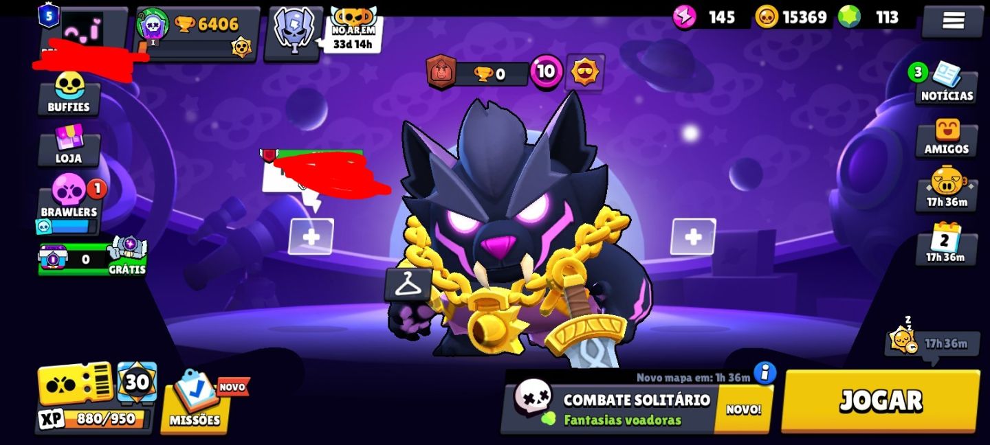Conta Brawl Stars + 163 gemas+ 19 MIL BLINGS(LEIA A DESCRIÇÃO)