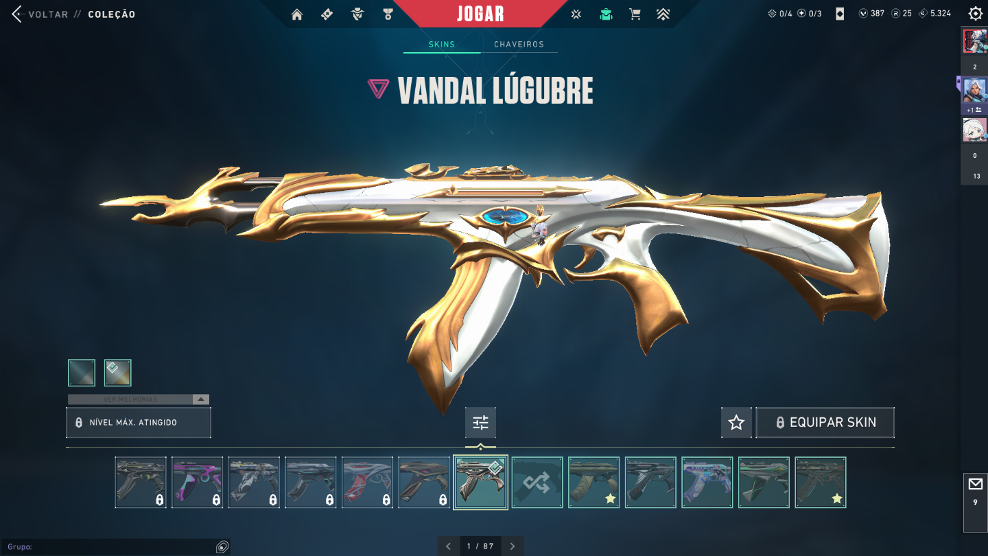 Conta valorant mais de 2k gasto com skin- conta full acesso