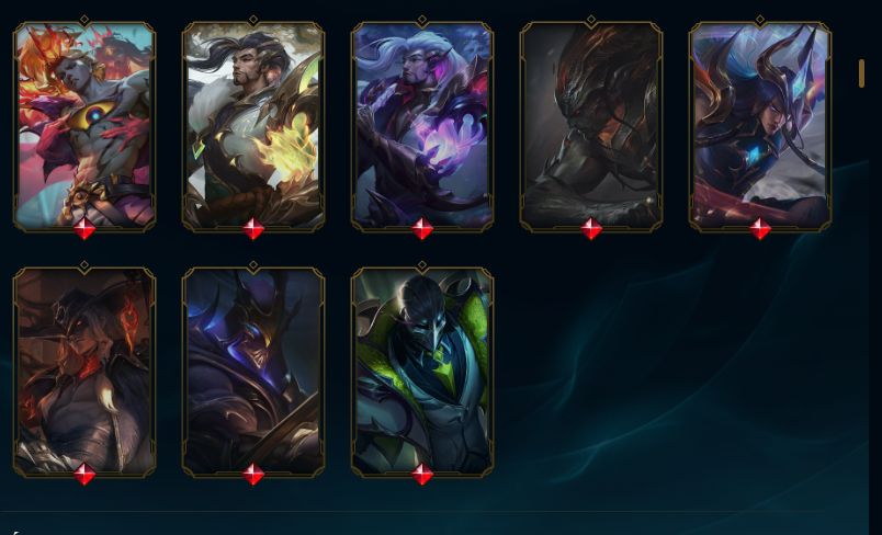 CONTA LOL BR LVL 657 264 SKINS PICO PLATINA CONTA MONO YASUO