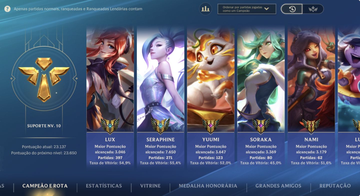 Conta Wild Rift upada 142 skins