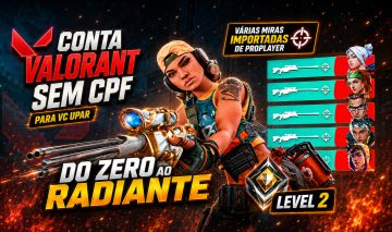 CONTA VALORANT para banidos do gamer + Email Grátis - SEM CPF.