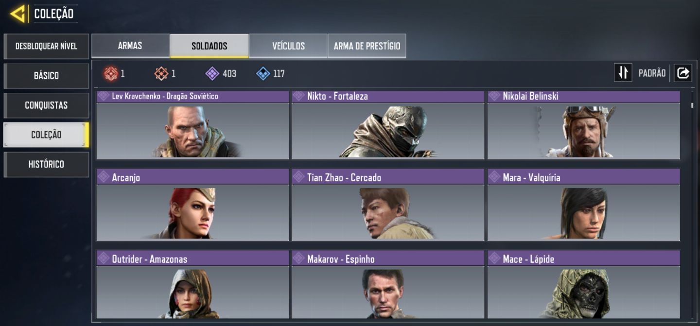 Conta CoD mobile mais rara do jogo e cheios de itens lendarios.