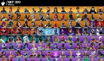 CONTA FORTNITE COM 187 SKINS CAVALEIRO NEGRO/THE REAPER/OG STW/OMEGA FULL/